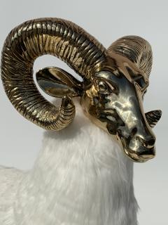 Francois Xavier Lalanne Polished Brass Ram or Sheep Sculpture - 945642