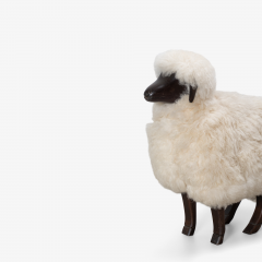 Francois Xavier Lalanne Sheep Footstool in Lambswool Beechwood in the Style of Fran ois Xavier Lalanne - 2717830