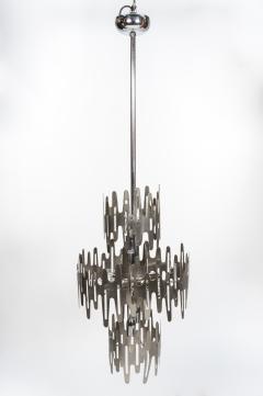Francoise See Rare stainless steel Space age chandelier - 895939