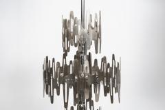 Francoise See Rare stainless steel Space age chandelier - 895942