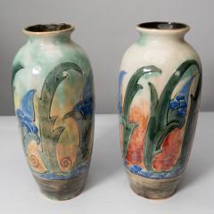 Frank Brangwyn Frank Brangwyn for Royal Doulton A Pair of Hand Painted Vases - 4188056