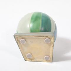 Frank Ferrell Art Deco Roseville Futura Ceramic Vase with Bamboo Leaf Design by Frank Ferrell - 4403376