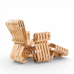 Frank Gehry Frank Gehry for Knoll Mid Century Power Play Chair and Ottoman - 4531355