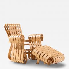 Frank Gehry Frank Gehry for Knoll Mid Century Power Play Chair and Ottoman - 4532537