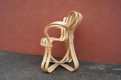 Frank Gehry Maple Bentwood Cross Check Armchair by Frank Gehry for Knoll - 1042356