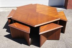 Frank Lloyd Wright Complete Taliesin Coffee Table Set by Frank Lloyd Wright for Heritage Henredon - 1026347