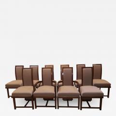 Frank Lloyd Wright Frank Lloyd Wright Dining Chairs Set of Ten Taliesin for Heritage Henredon 1955 - 2099495