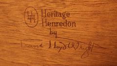 Frank Lloyd Wright Frank Lloyd Wright Mahogany Dining Table Taliesin Heritage Henredon 2000 1955 - 2974803