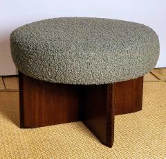 Frank Lloyd Wright Frank Lloyd Wright Mahogany Rotating Stool Ottoman Heritage Henredon 1955 56 - 2332773