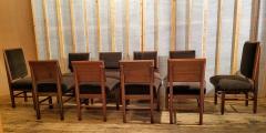 Frank Lloyd Wright Frank Lloyd Wright Suite of Ten Henredon Dining Chairs circa 1955 - 1155189