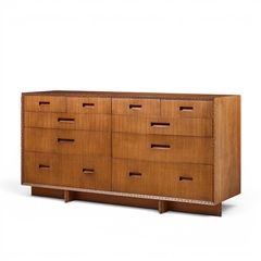 Frank Lloyd Wright Frank Lloyd Wright for Henredon Taliesin 10 Drawer Mahogany Lowboy Dresser - 4698840