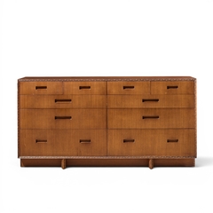 Frank Lloyd Wright Frank Lloyd Wright for Henredon Taliesin 10 Drawer Mahogany Lowboy Dresser - 4698842