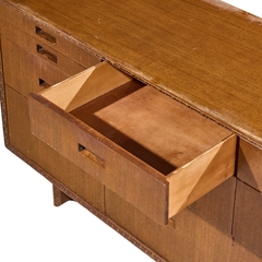 Frank Lloyd Wright Frank Lloyd Wright for Henredon Taliesin 11 Drawer Mahogany Lowboy Dresser - 4803645