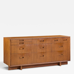 Frank Lloyd Wright Frank Lloyd Wright for Henredon Taliesin 11 Drawer Mahogany Lowboy Dresser - 4804049