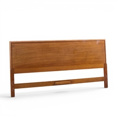 Frank Lloyd Wright Frank Lloyd Wright for Henredon Taliesin Mid Century Mahogany King Headboard - 4700130