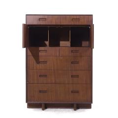 Frank Lloyd Wright Frank Lloyd Wright for Heritage Henredon Taliesin MCM Mahogany Highboy Dresser - 4036815