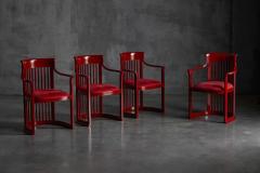 Frank Lloyd Wright Japanese Dining Set in the Style of Frank Lloyd Wright Belgium 1940s - 4401935