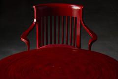 Frank Lloyd Wright Japanese Dining Set in the Style of Frank Lloyd Wright Belgium 1940s - 4401936