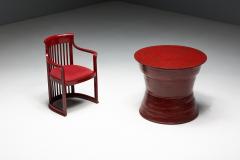 Frank Lloyd Wright Japanese Dining Set in the Style of Frank Lloyd Wright Belgium 1940s - 4401996