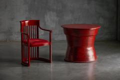 Frank Lloyd Wright Japanese Dining Set in the Style of Frank Lloyd Wright Belgium 1940s - 4706687