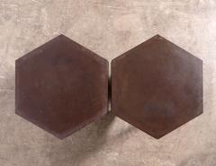 Frank Lloyd Wright Pair of Copper Stools Tables by Frank Lloyd Wright 1956 - 3705229