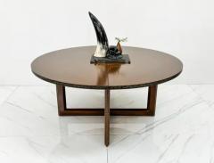 Frank Lloyd Wright Rare Frank Lloyd Heritage Henredon Dining Set W Leaf Mahogany Copper Velvet - 3176192