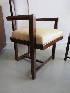 Frank Lloyd Wright Set of 6 Frank Lloyd Wright Taliesin Collection Mahogany Dining Chairs - 4692236