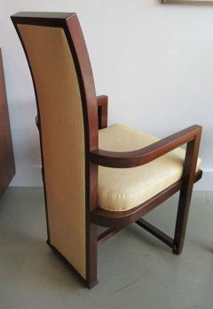 Frank Lloyd Wright Set of 6 Frank Lloyd Wright Taliesin Collection Mahogany Dining Chairs - 4692237