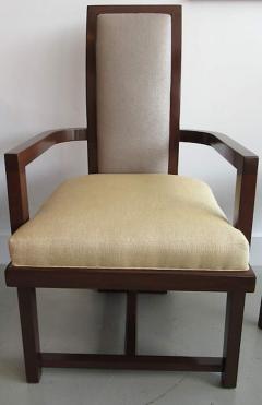 Frank Lloyd Wright Set of 6 Frank Lloyd Wright Taliesin Collection Mahogany Dining Chairs - 4692238