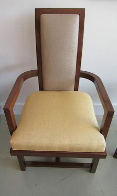 Frank Lloyd Wright Set of 6 Frank Lloyd Wright Taliesin Collection Mahogany Dining Chairs - 4692242