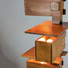Frank Lloyd Wright TALIESIN FLOOR LAMP BY FRANK LLOYD WRIGHT YAMAGIWA 1980  - 4335397