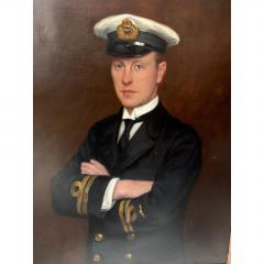 Frank Moss Bennett Oil Painting of Wwi Us Navy Officer George M Dyott by Frank Moss Bennett - 4606991