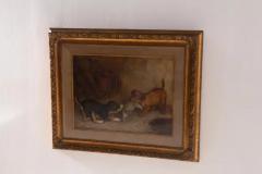 Frank Paton Frank Paton Oil painting on canvas of Puppies playing No import duty we pay fo - 4117007