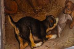 Frank Paton Frank Paton Oil painting on canvas of Puppies playing No import duty we pay fo - 4117010