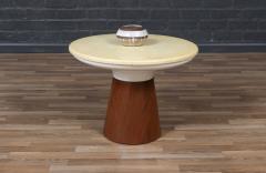 Frank Rohloff Frank Rohloff Tulip Marble Walnut Side Table for Brown Saltman - 4097748