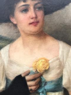 Frank Russell Green Beauty with Yellow Rose  - 886914