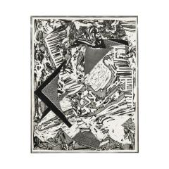 Frank Stella Frank Stella Swan Engraving III Etching 1982 Signed and Dated  - 2896430
