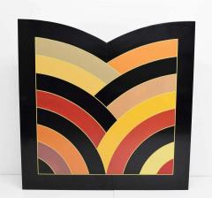 Frank Stella Inspired Large Painting on Board - 1270878