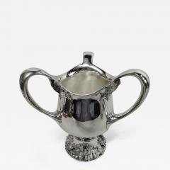 Frank W Smith Antique American Art Nouveau Sterling Silver Loving Cup - 3755717