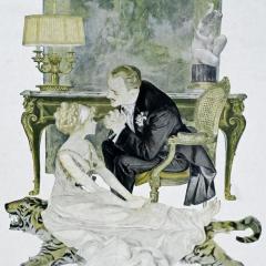 Frank Xavier Leyendecker Art Nouveau Print The fortune Hunter by Frank Leyendecker - 4525434