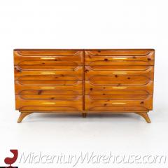 Franklin Shockey Mid Century 8 Drawer Lowboy Dresser - 2358542