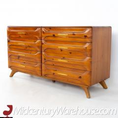 Franklin Shockey Mid Century 8 Drawer Lowboy Dresser - 2358544