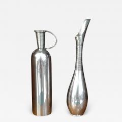 Frantz Hingelberg Franz Hindelberg Two 925 Sterling Silver Orchid Vases circa 1930 - 2379695