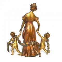 Franz Bergmann Franz Bergman Bronze Mother And Children - 3357267