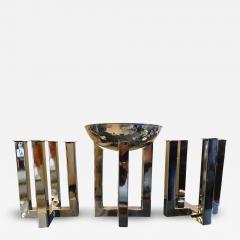 Franz Hagenauer Franz Hagenauer Table Service with Center Bowl and Pair of Candlesticks - 4475231