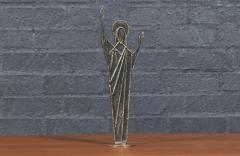 Franz Hagenauer Mid Century Austrian Modernist Bronze Christ Sculpture by Franz Hagenauer - 4559932
