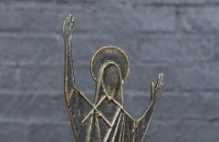 Franz Hagenauer Mid Century Austrian Modernist Bronze Christ Sculpture by Franz Hagenauer - 4559936