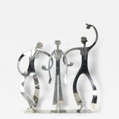 Franz Hagenauer Sculpture of Three Singing Sailors by Franz Hagenauer Austria 1960s - 4580098