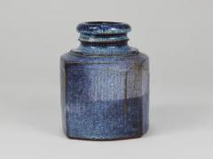 Franz Josef Altenburg Franz Josef Altenburg Blue Ceramic Art Vase Austria 1980s - 4125570