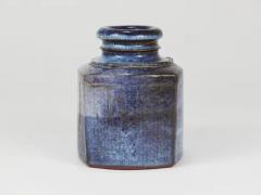 Franz Josef Altenburg Franz Josef Altenburg Blue Ceramic Art Vase Austria 1980s - 4125571
